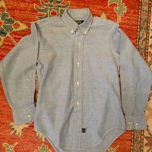 Kids Polo Long Sleeve Button Up Shirt